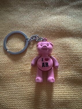 Pink Pig Keychain Kids Accessory - I ♥ AR